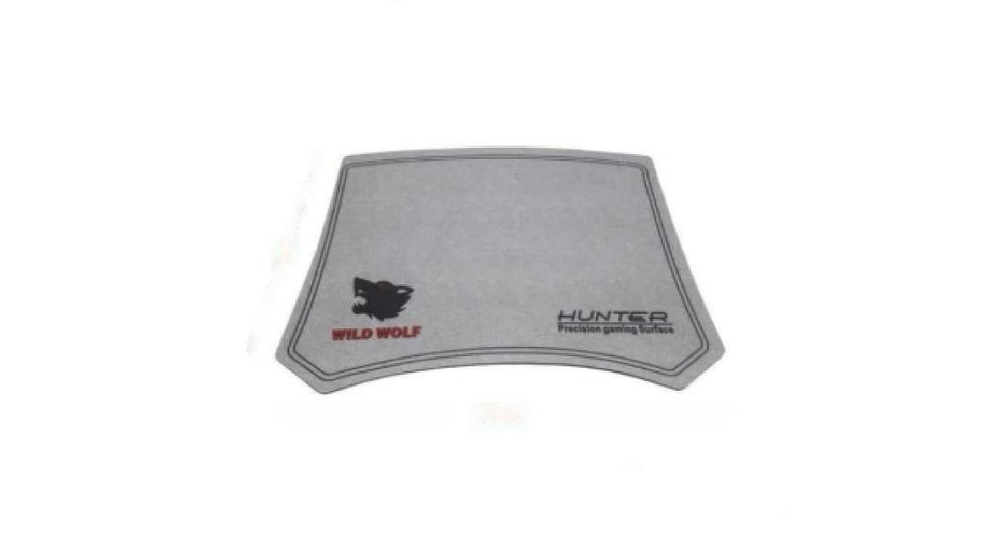 QUEST Lksm-X88 Cloth Mouse Pad with Wild Wolf Design, Non-Slip Base, Smooth Surface Mouse Mat for PC & Laptop, Grey Black