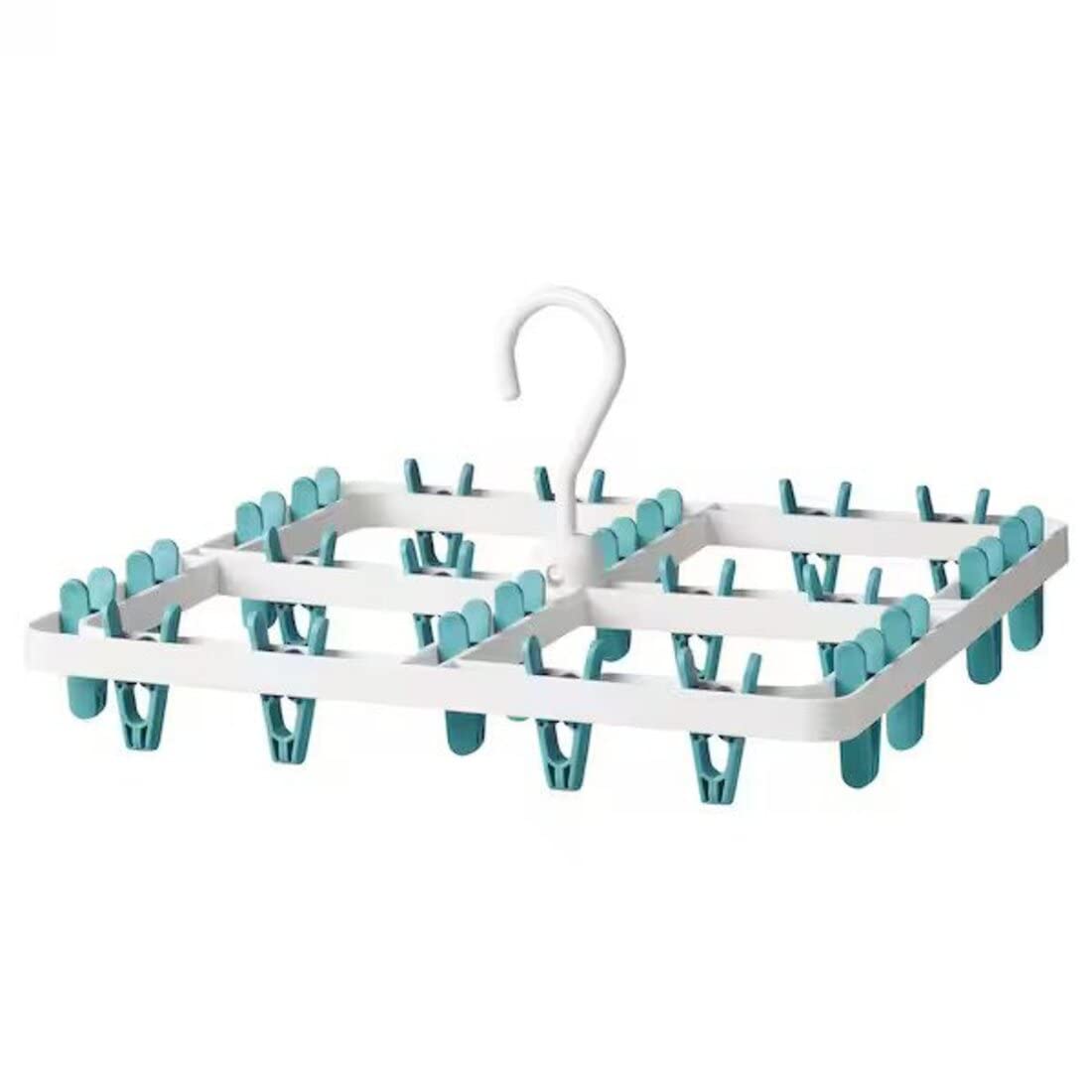 Digital Shoppy SLIBB Hang Dryer 24 Clothes peg,Turquoise