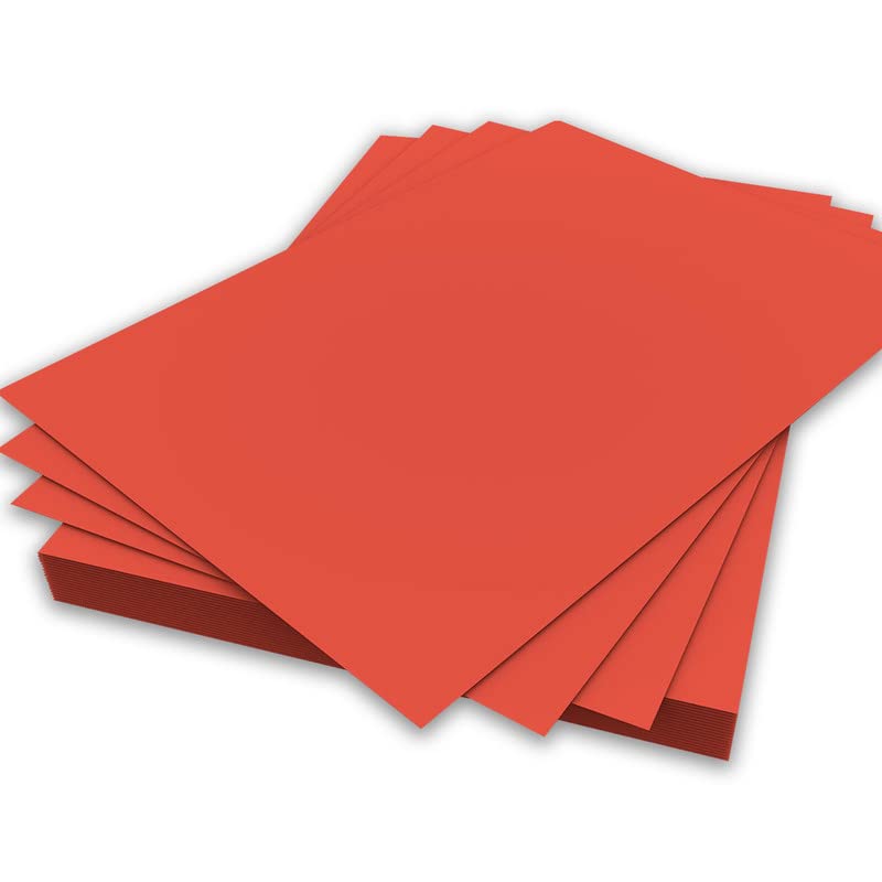 A5 Red Colour Paper 80gsm Sheets Double Sided Printer Paper Copier Origami Flyers Drawing School Office Printing 148mm x 210mm (A5 Red Paper - 80gsm - 500 Sheets)