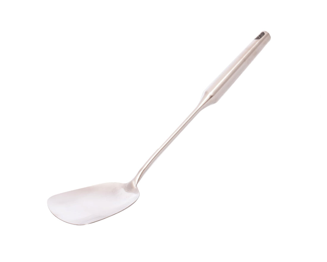 Stainless Steel Pasta Server Spoon, Long Handle Slotted Cooking Utensil