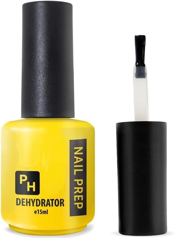 PH DEHYDRATOR NAIL RERP LED/UV -Professional Natural Nail Prep Dehydrate, Nails Superior Bonding Primer for Acrylic Powder and Gel Nail Polish 15ML-, Fast Dry -Dehydrator Base