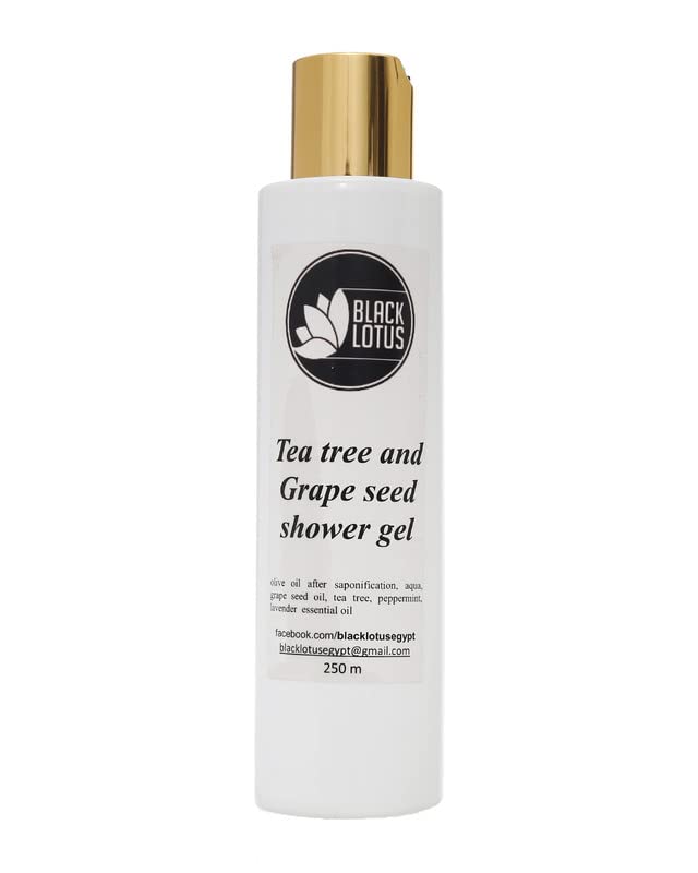 Black Lotus Shower Gel Tea Tree & Grape Seed for Oily Acne Prone Skin, 250ml
