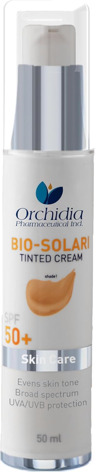 Bio-Solari Tinted Cream SPF 50+, Broad Spectrum, Waterproof, Even Skin Tone, 50 ml