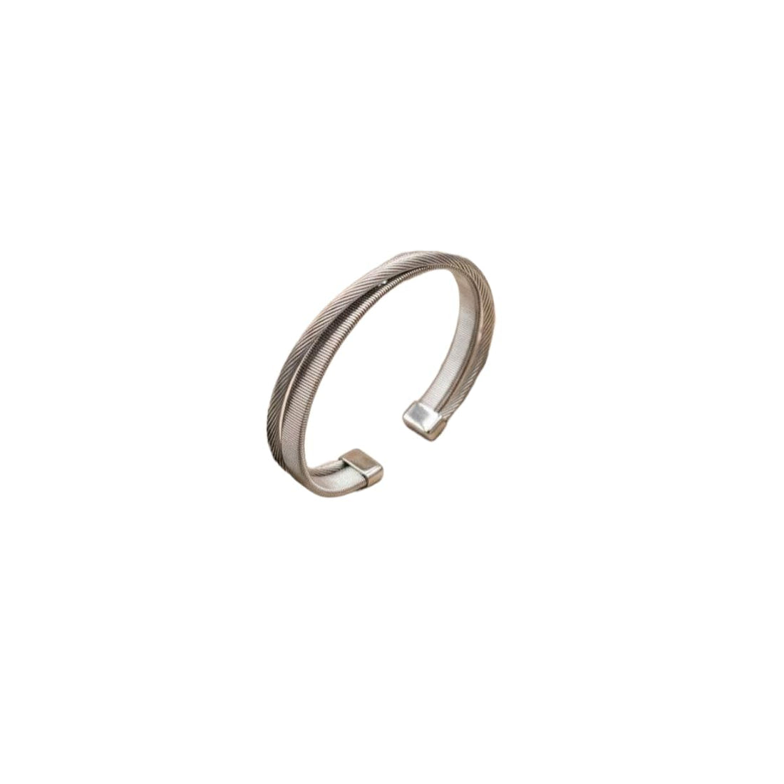 Bracelet for Women Elegant Open Feather Design Two Tone Gold and Silver for Women and Men