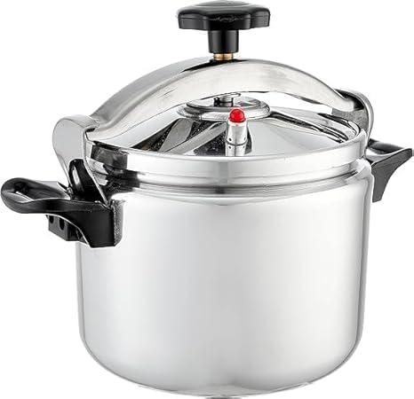 High Quality Pressure Cooker 4L Aluminum with Premium Mirror Finish - Energy Saving Fast Cooking Pot - Advanced Safety Valve and Locking System - Professional Kitchen Tools