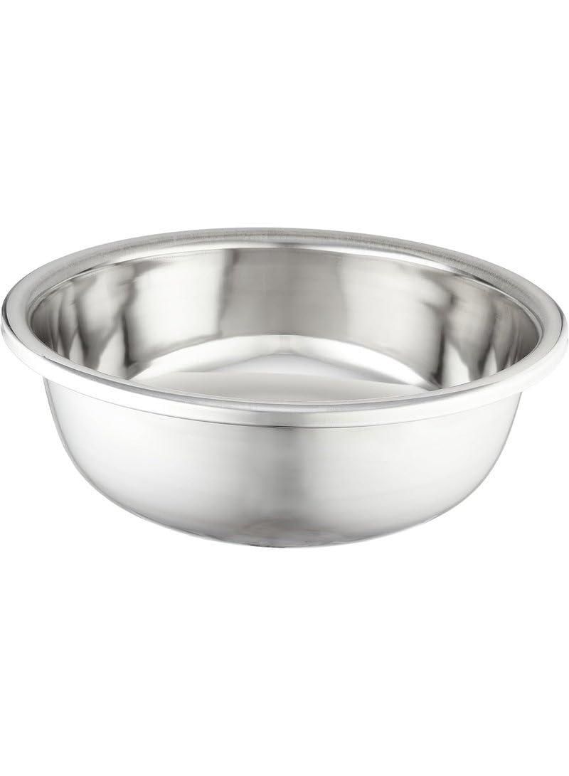 Generic Stainless Steel Mixing Bowl – Heavy-Duty, Rust-Resistant Prep Bowl for Baking, Salad, Dough & Food Storage – Dishwasher Safe, Deep Design with Rolled Rim