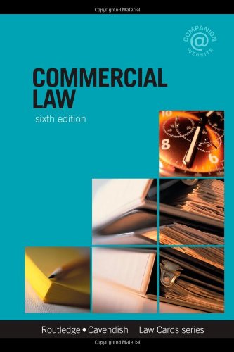 Commercial Lawcards 6/E: Seventh Edition
