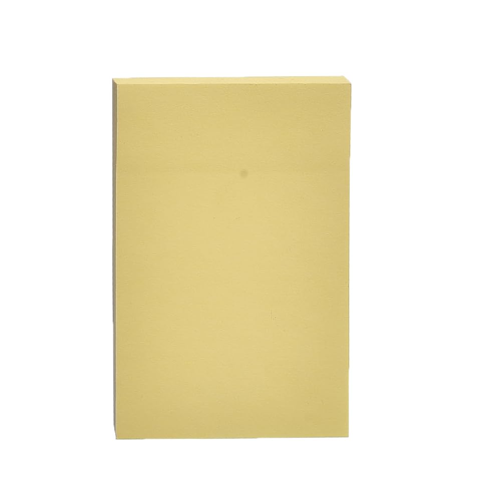 Elmaayergy A302-LJ02 H198 Sticky Note Contains 100 Sheet 76mmx51mm, With Durable Material, Suitable For School And Home - Light Yellow