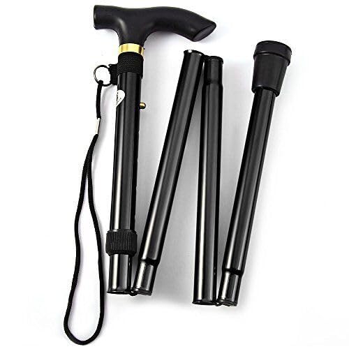 Walking Stick Lightweight, Comfortable Grip, Foldable and Adjustable, Durable Walking Aid Mobility Aid, Collapsible Walking Stick
