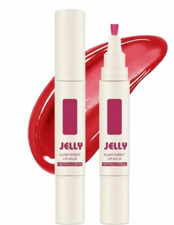 Jelly Moisturizing Lip Oil 1Pc -Hydrating Lip Gloss Set Plumping -lip Balm Long Lasting Glow Oil Lip Care -N04