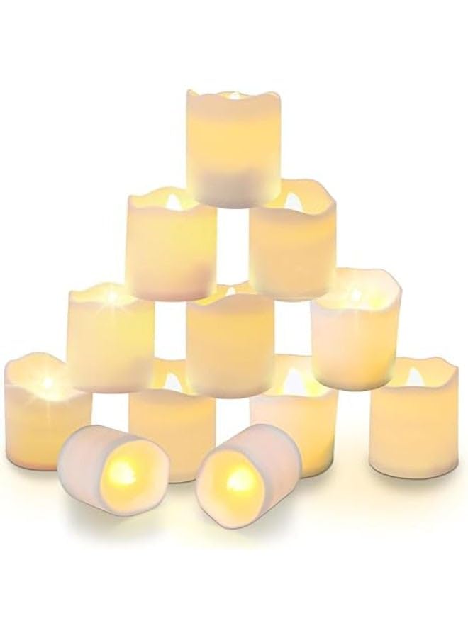 24 Pack Bright Battery Tea Lights Flameless LED Candle