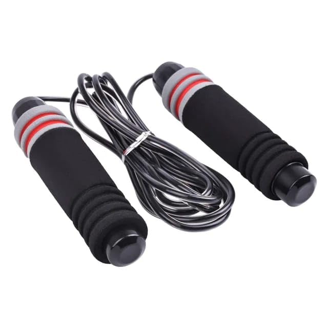 SportQ ProsportQ Skipping Rope for Men Women Kids Adjustable Fitness Exercise Jump Rope with Anti-Slip Foam Handles