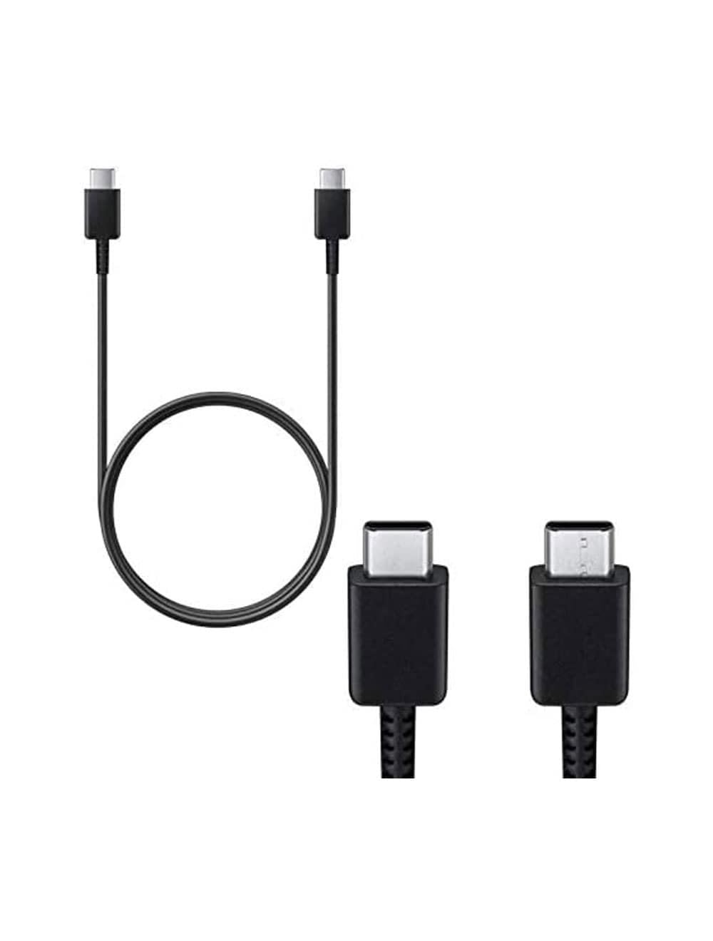 USB C to Type C 3A Cable Compatible with Samsung - Super Fast Charging Type C to C Cable for Galaxy S24 S23 S20 S21 S22 Plus S23 Ultra S24 Ultra Z Flip 4 Fold A55 - Black