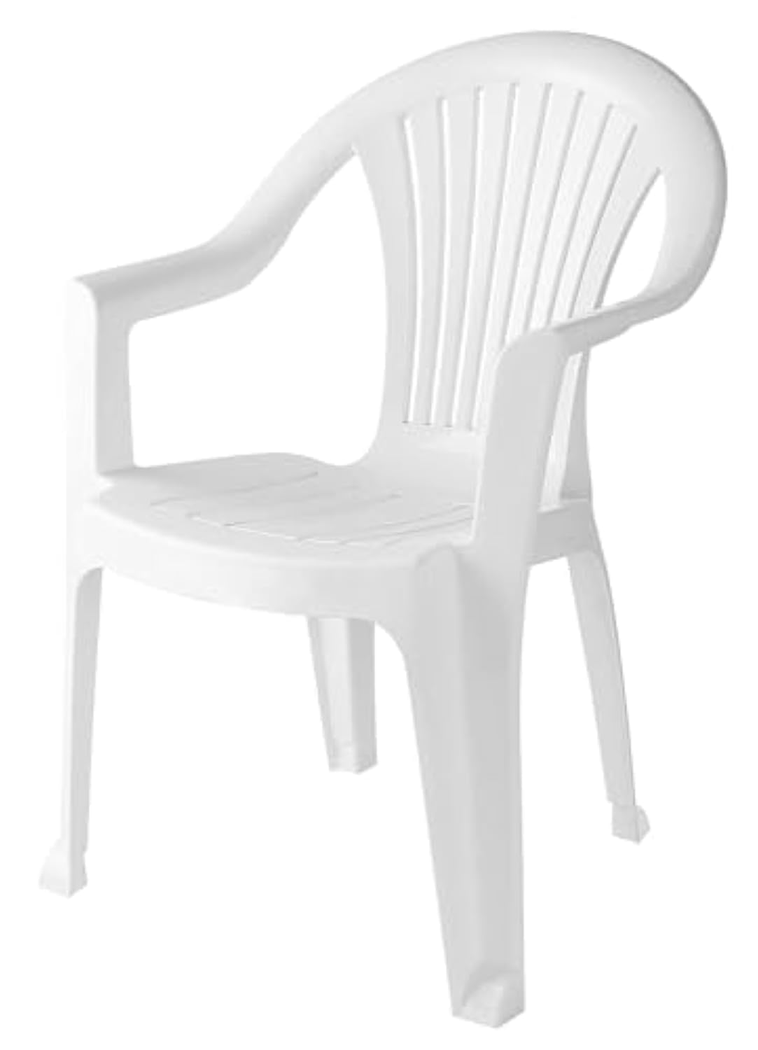 El helal and star new genieve arm chair, 85.5x56.5 cm - white