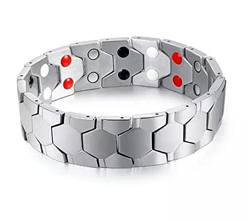 Medical energy bracelet with germanium stone to get rid of electrical charges in the body and balance , 2724838020679
