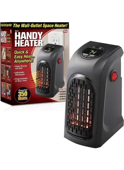 Handy Wall-Mounted Electric Convector Heater – Silent Infrared Fan Stove for Bathroom, Bedroom & Greenhouse | Energy-Saving Small Indoor Room Heater 400W