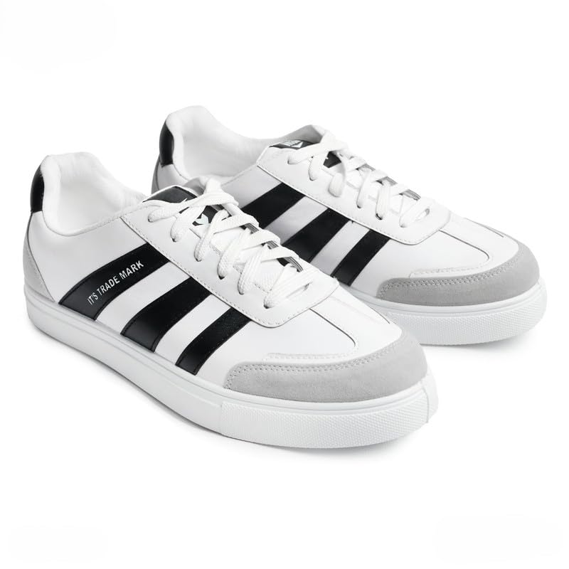 Men's Casual Shoes - Premium Leather - Lightweight - Slip-Resistant - Colors (White, Black, Grey) - Master Design 4