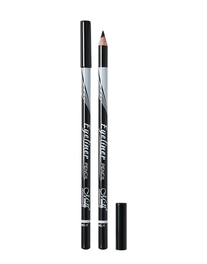 Menow Black Eyeliner Pencil, Precision Tip, Smudge-resistant Matte Formula