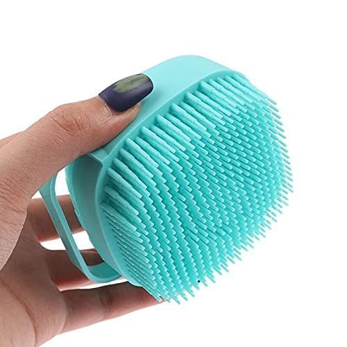 Body Scrubber with Soap Dispenser, Bath Brush, Soft Body Exfoliator, Silicone Bath Loofah for Babies, Kids, Women, Men