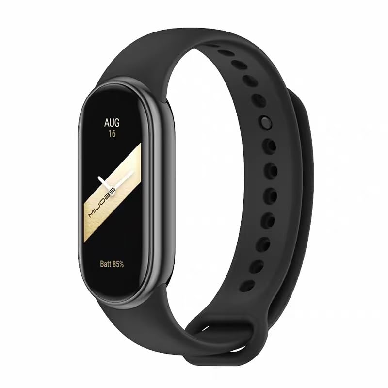 ECO Band Compatible with Xiaomi Mi band10/ Xiaomi Mi band 9/ Xiaomi Mi band 8 Replacement Strap, Silicone Skin-Friendly Wrist Strap Sports Wristbands for Women Men Xiaomi Band 8/9/10
