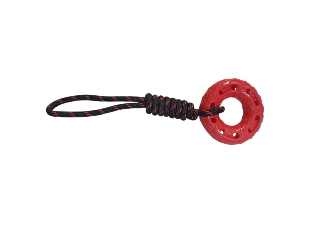 Rope Dog Teether (Red)