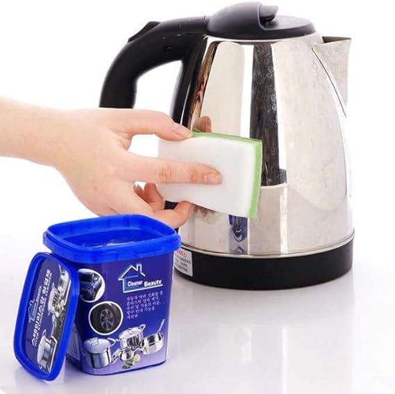 Heavy Duty Cleaning Paste 500g - Multipurpose Metal Polish and Rust Remover for Pots Pans Stainless Steel Tiles Ceramic and Kitchen Surfaces - Odor Free Formula