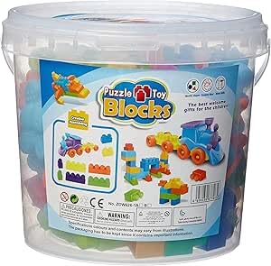 TRUE FIT®-Happy Home Multicolour Interlocking Building Blocks Toy - 30 cm x 30 cm x 30 cm - 36+ Months - 1 Piece - Motor Skills Development