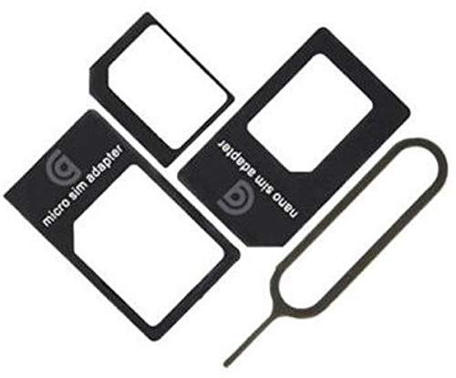 4 in 1 Nano SIM to Micro SIM / Standard SIM Card Adapter and Eject Pin