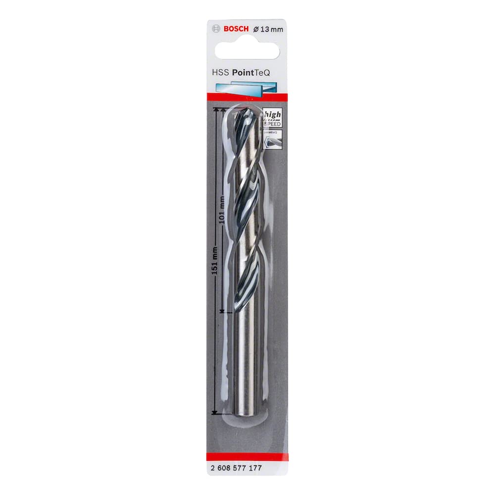Bosch Professional HSS twist drill PointTeQ (for metal, 13 x 101 x 151 mm, accessories drill/drivers)