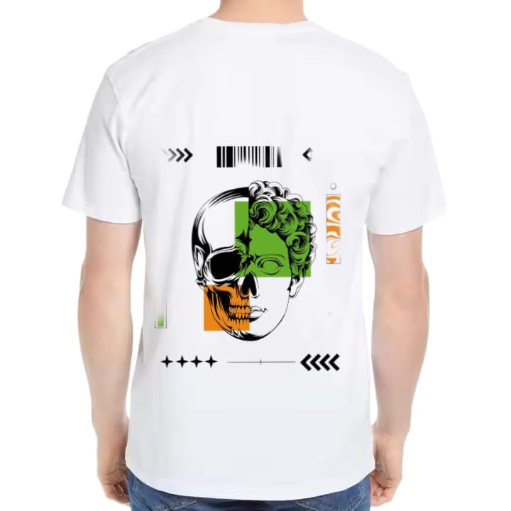 Neo Classic Skull T-shirt back White