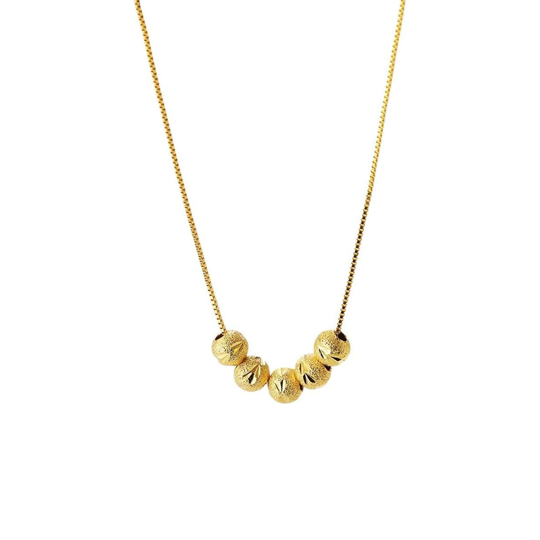 Julia Store 18K Gold Plated Stainless Steel Beads French Simplicity Dainty Personalized Birthday Gift Minimalist Jewelry Trendy Chain Delicate Handmade Love Jewelry