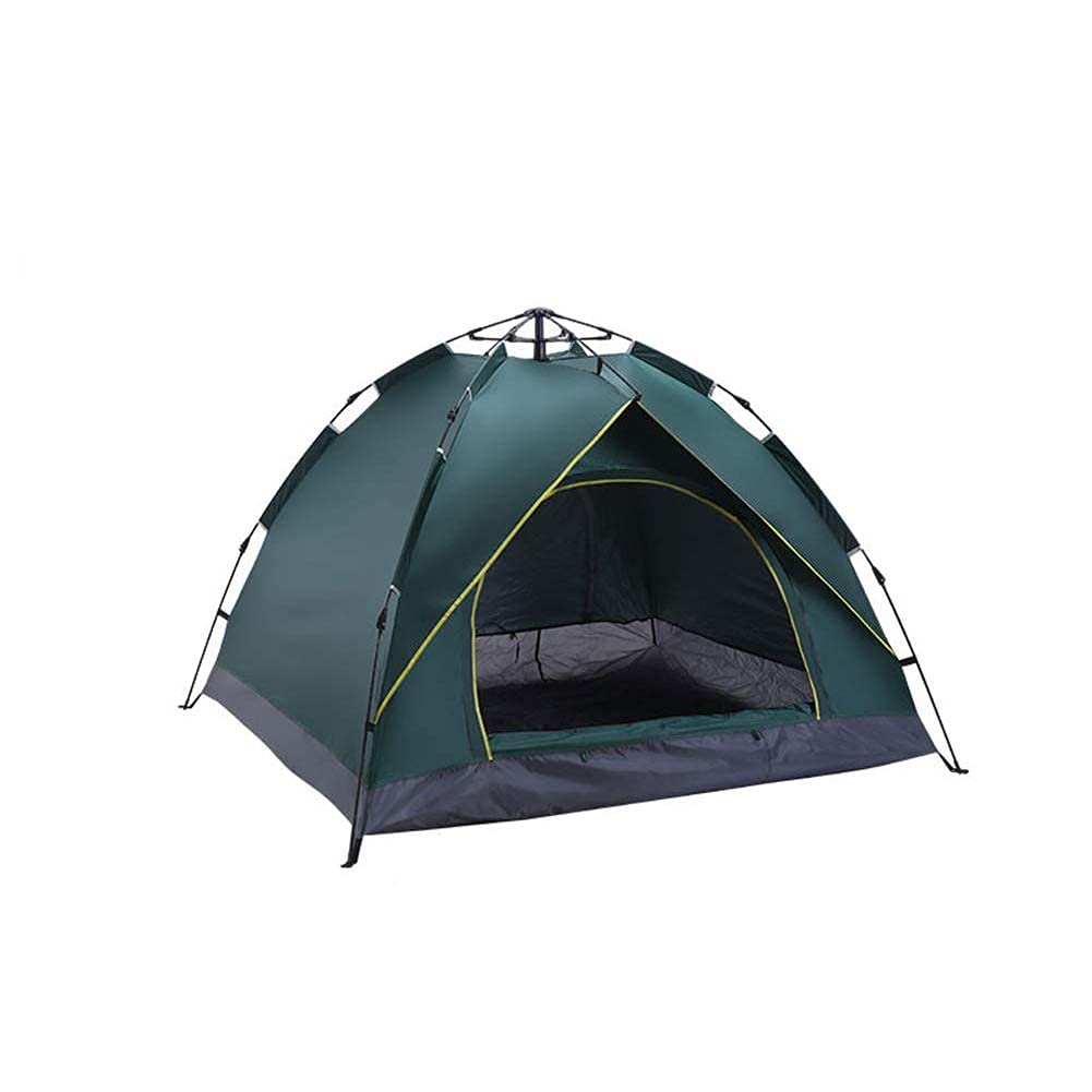 Family Dome Tent, Waterproof Automatic Camping Pop-Up Beach Sun Shade Tent, Outdoor Lightweight Sports Umbrella Sun Protection, Family Camping Tent 3-4 People