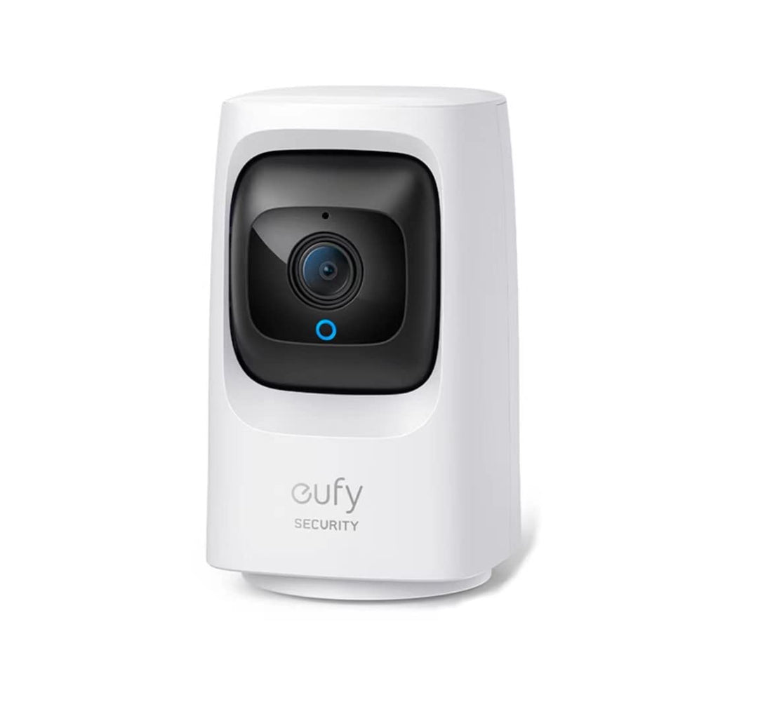 Eufy Mini IndoorCam, Pan & Tilt Indoor Security Camera, Camera with Wi-Fi plugin, AI for human and pets, compatible with voice assistants, night vision, motion tracking.