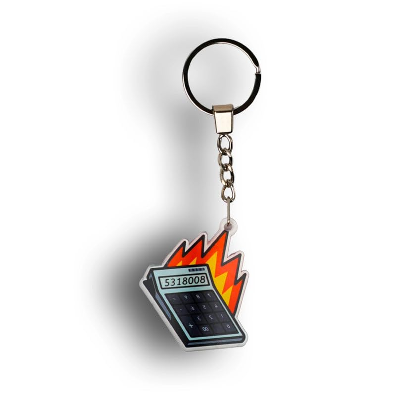 KEYBOERD Metal School Crest Keychain Merchandise, Split Ring Design