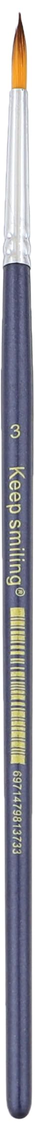 Keep Smiling A5015-3R Single Round Single Brush, Size 3