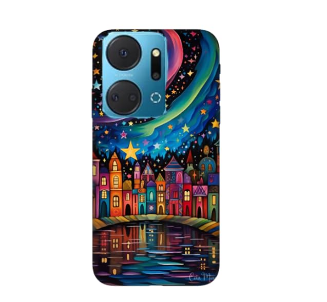 New design number 10023 Silicone Printed mobile case compatible with Honor X7a
