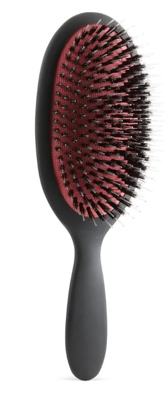 Premium Hair Brush, All-Purpose Hair Brush Made of Sustainable Bamboo Wood - Paddle Brush for All Hair Types- Detangling Anti Static Hairbrush(1 Piece)-plastic