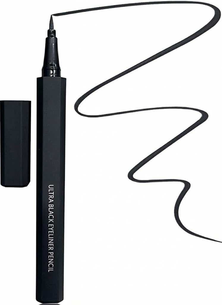 Liquid PEN Eyeliner - Water Resistant Long-Lasting Eyeliner Pen - Precision Liquid Eye Liner with Smudge-Proof Formula - Easy Glide & Quick Dry - Perfect for Cat Eye & Winged Looks - Black