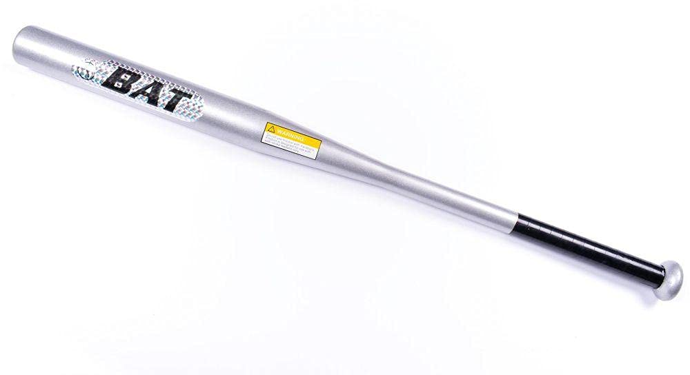 Bat Steel Baseball 34 Inch Silver