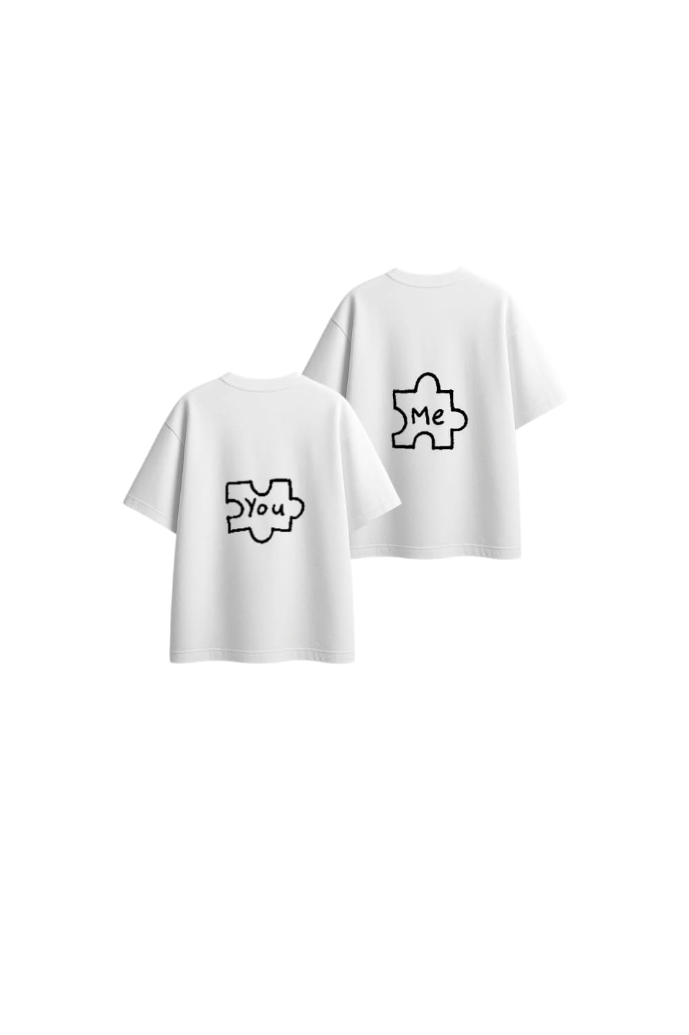 Me You VaIentine CoupIe T-shirt White 5
