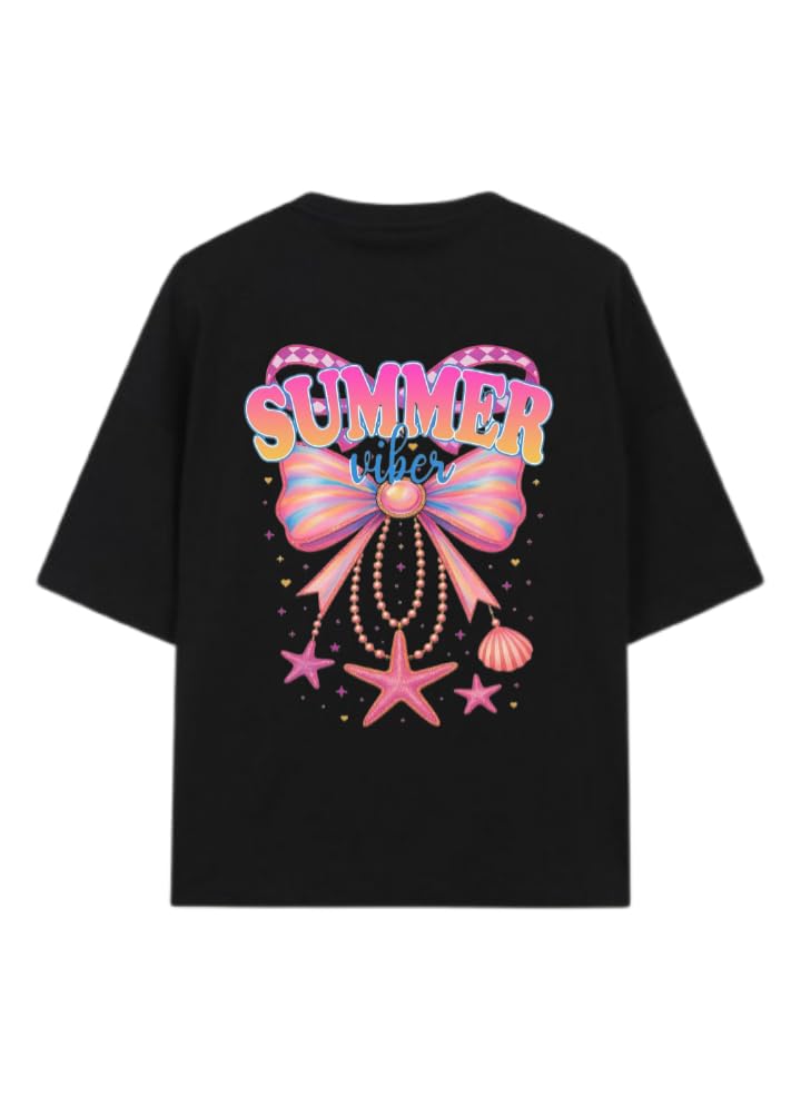 Sammer Vbes T-shirt Black Back SUMMER vibes 45