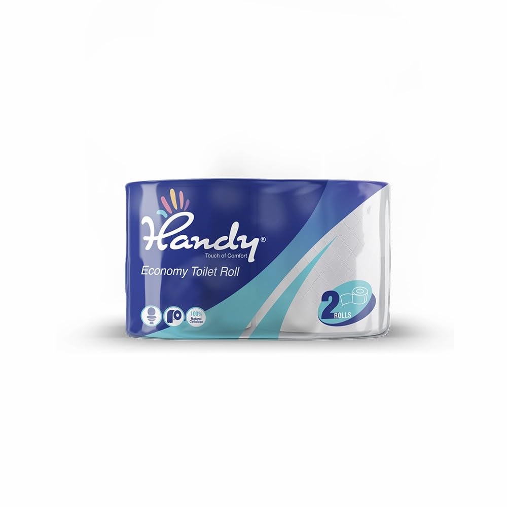 Handy Economic Toilet Paper 2 Layers Pack of 2 Rolls