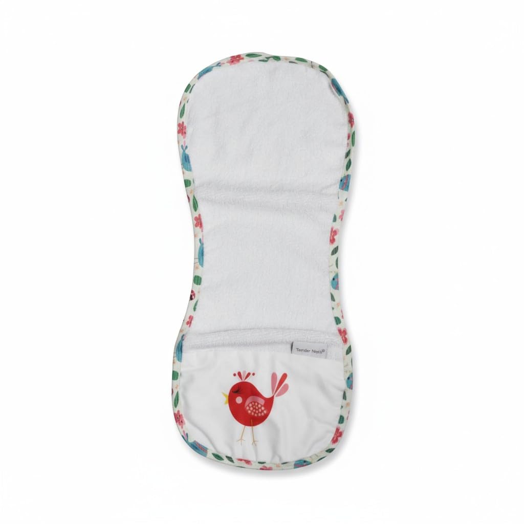Ultra Absorbent Birds Pattern Bath Burping Towel for 0-2 Years Babies