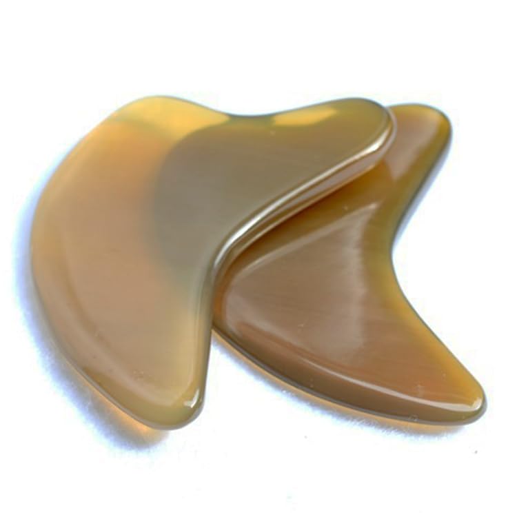 Natural Buffalo Horn Gua Sha Massage Tool Facial Skin Care Tool 9cm*6cm