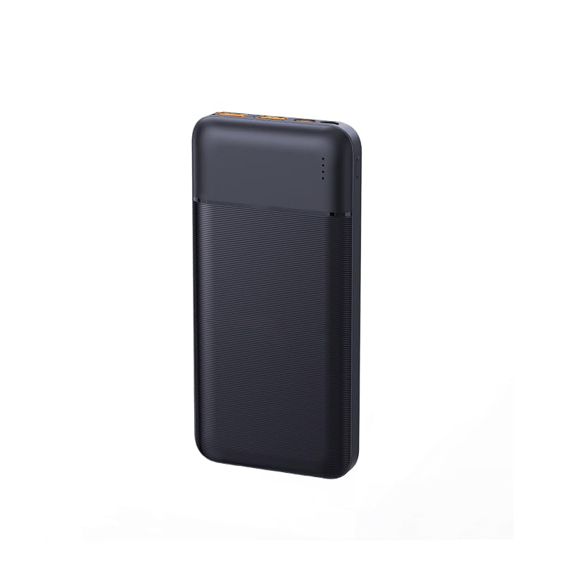WIWU Speedy Series Power Bank 10000mAh PD & QC 20W fast charging, Large capacity, Safety protection, In Micro & Type-C, Out Type-C & 2USB - Black|18 Months Warranty