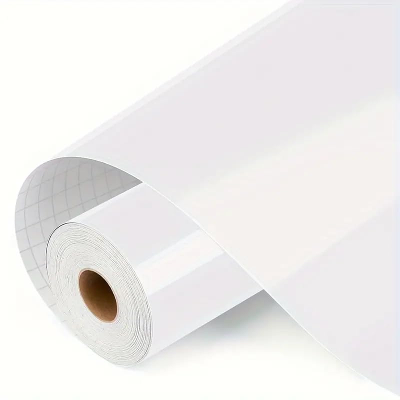 SIA VENDORS Vinyl Wrap Self Adhesive Wrap for Car & Bike Waterproof Vinyl Wrap Sheet Sticker & Decal Roll Film Air Release (White Glossy, 24 x 48 Inch)