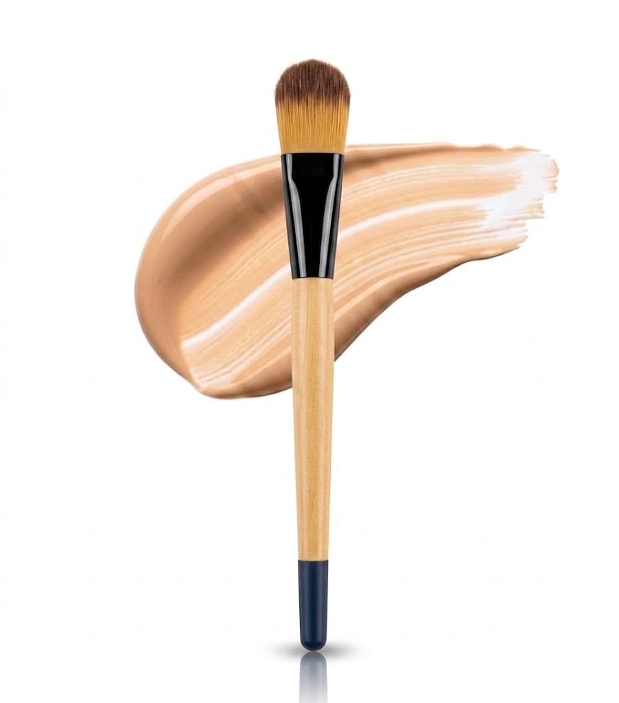 Foundation Makeup Brush for Liquid Flawless Full Coverage Blending Buffing Complexion Base Corrector Powder Contour Pro Make Up Tools with Soft Short Densely Bristles