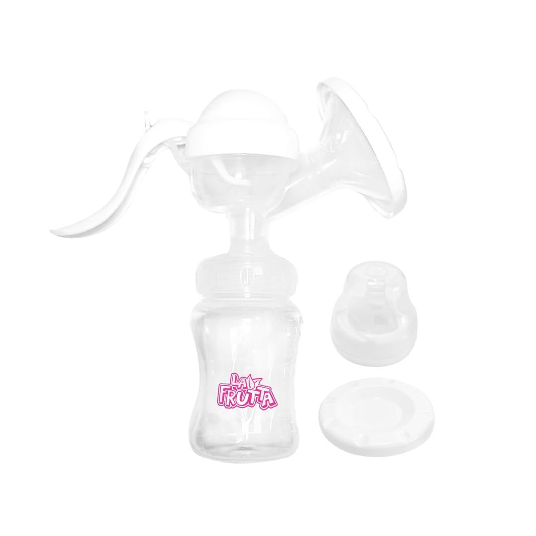 La Frutta New Wide Neck Manual Breast Milk Pump Pink