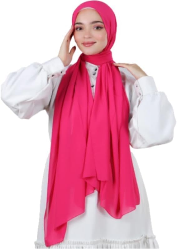 Luxury Chiffon Scarf for Women 175 * 75cm - Classic Elegance with Perfect Coverage and Soft Feel Light
