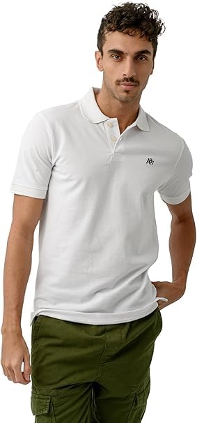 Aeropostale Mens 100% cotton-Regular-Logo Piqué Polo-Short Sleeves Modern (pack of 1)